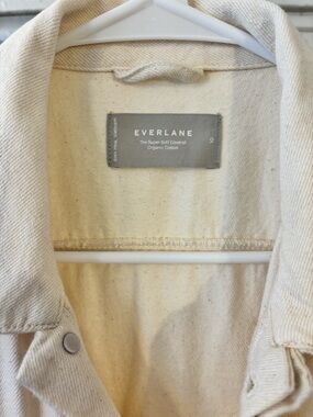 Everlane Natural Cream Organic Cotton Coverall Jacket